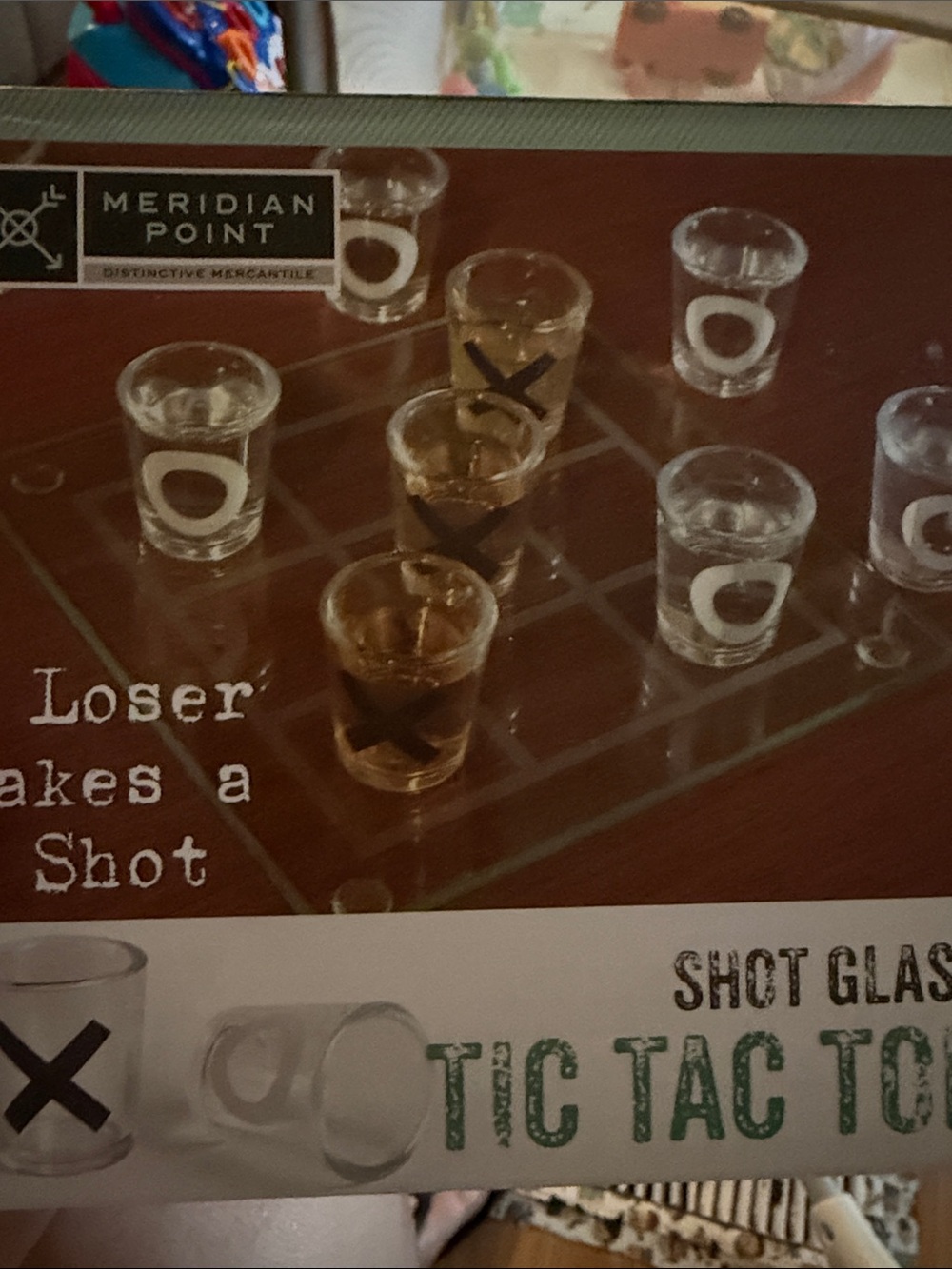 Tic Tac Toe Shot Glass Game - Clear